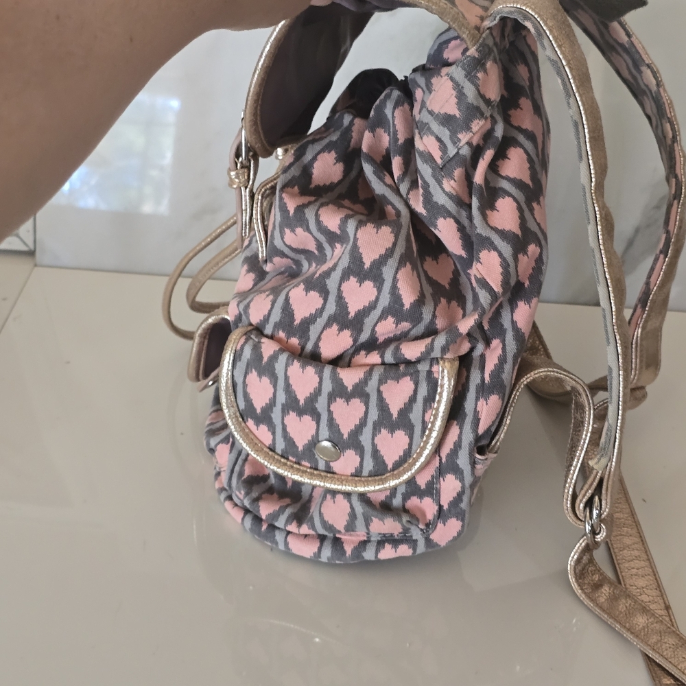 Candie's | Pink Heart Pattern Backpack - Picture 8 of 10